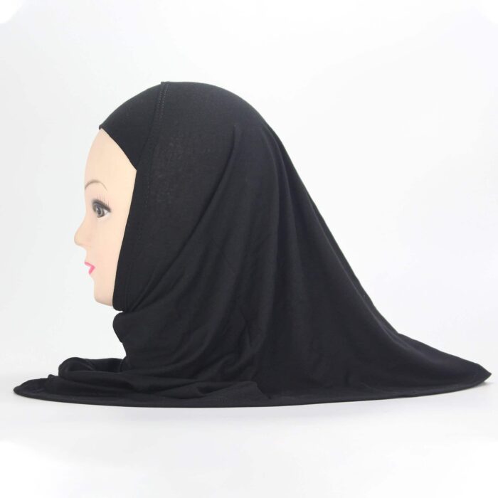 Girls Hijab-Black - Image 2